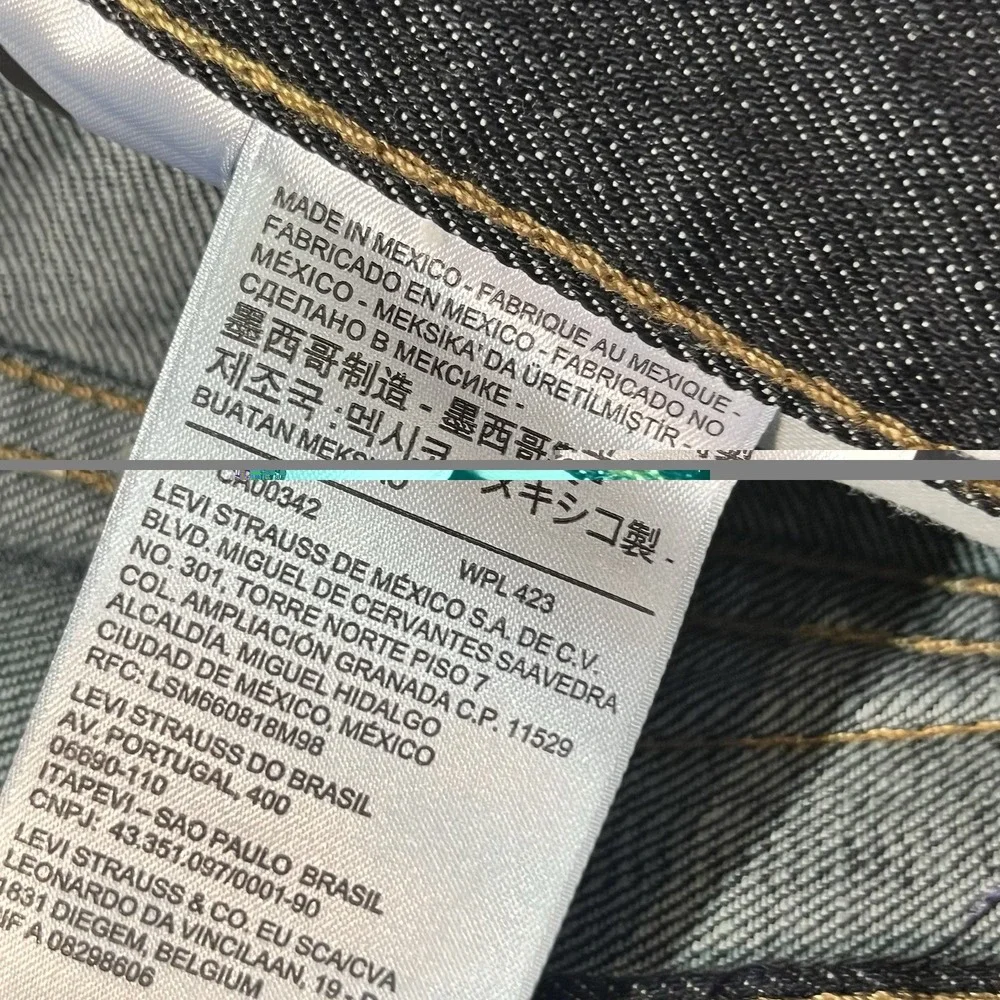 Levi's 527 Slim Boot Cut Jeans Mens 36x32 Blue Denim Dark Wash Western Cowboy